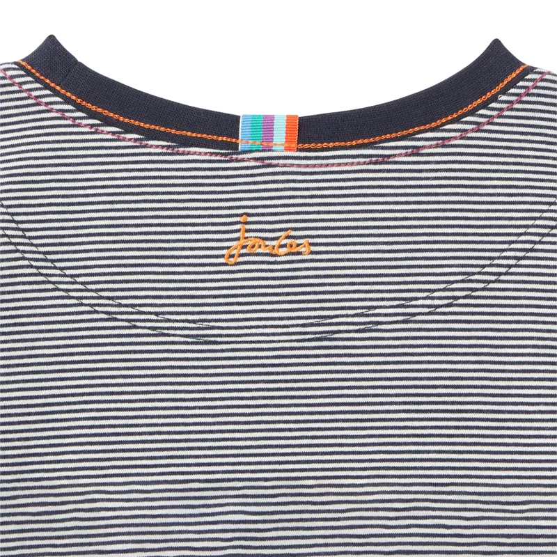 Joules Gruffalo Zipadee Zip Artwork T Shirt -  Navy White Stripe-4